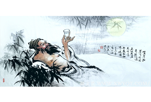 叶成舟作品 《东坡醉月图》